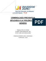 Prevención de la violencia de género