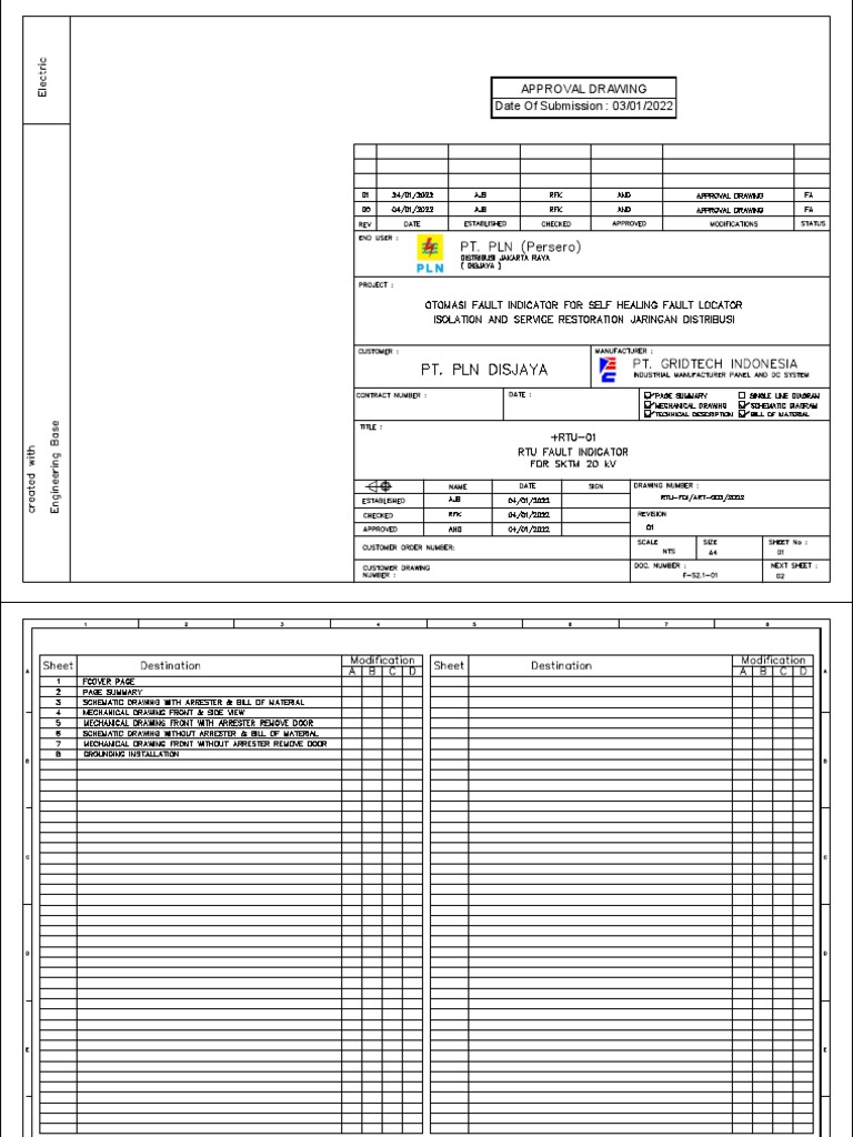 RTU Panel Schematic and Material List | PDF | Telecommunications ...