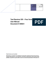 R01 Test Receiver SW Free Version User Manual