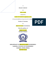 Name of Guide Assistant Professor: A Project Report On Topic Name