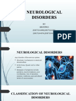 Neurological Disorders: BY GROUP#13 21017114-048,21017114-053, 21017114-054,21017114-014