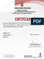 Certificado Curso Atualização Ensino Híbrido