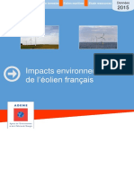 Impacts Environnementaux Eolien Francais 2015