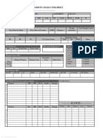 Compleat Arduin Character Sheet