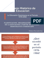 UNIDAD 1-Bosquejo Histórico-Educacion Domininicana Periodo 1978-2002