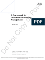 Framework For CRM