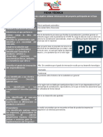 Ficha Técnica Proyectos Productivos Regionales