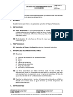 Int-Viv-11 V1 Instructivo para Preparar Agua Desionizada