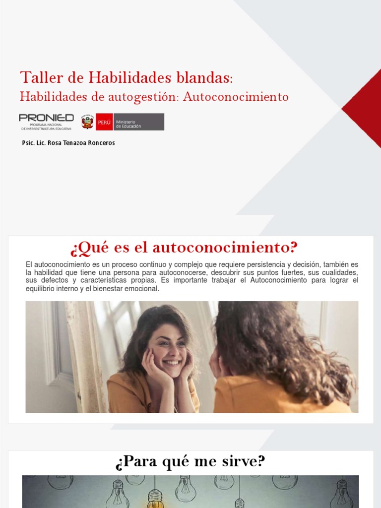 Autoconocimiento y Aceptación Personal | PDF | Autoestima | Las emociones