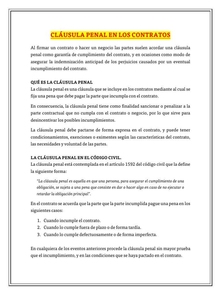 A Importância Da Cláusula Penal Nos Contratos – KSMF