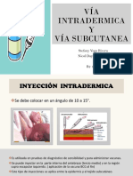 Inyeccón Intradermica y Subcutanea