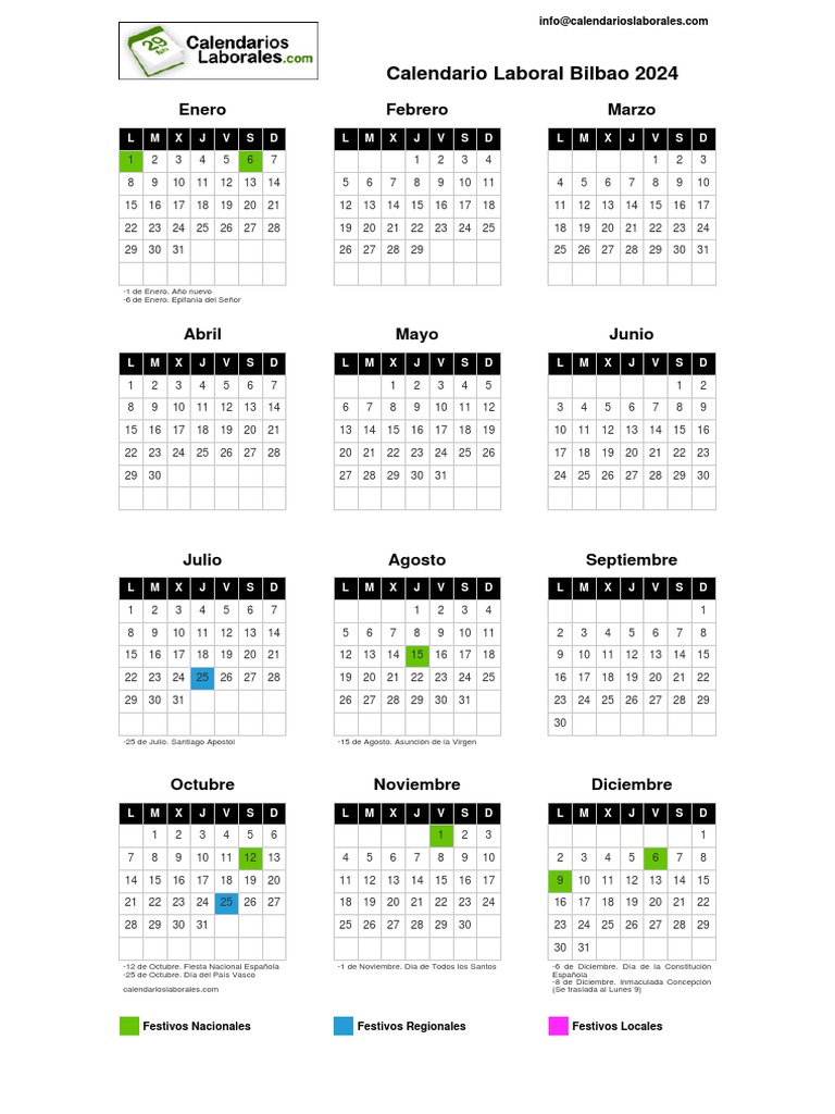Calendario Laboral Bilbao 2025 A Comprehensive Guide Calendar
