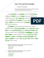 PastTense - Participles Wordsheet