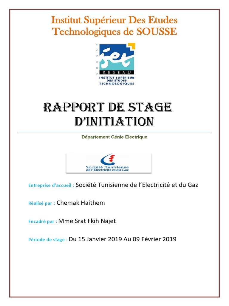 Rapport de stage à la STEG | PDF | Réseau électrique | Puissance (physique)
