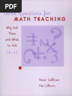 Pat Lilburn, Peter Sullivan - Good Questions For Math Teaching: Why Ask Them and What To Ask, K-6 (2002)