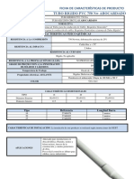 Ficha de Características de Producto Tubo Rigido PVC 750 NW Abocardado
