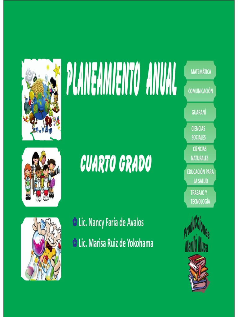 Planeamiento Anual Cuarto Grado | PDF | Números | Multiplicación