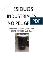 Residuos Industriales No Peligros