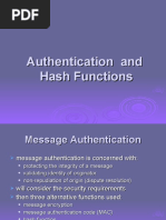 Authentication and Hash Function