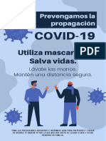 Volante COVID 19 Prevencion Azul