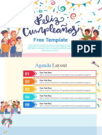 Plantilla Powerpoint de Feliz Cumpleanos Juvenil Adolecente