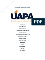 Universidad abierta para adultos: Presupuesto empresarial