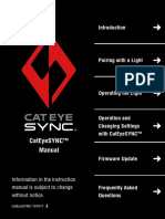 Cateyesync™ Manual: Information in The Instruction Manual Is Subject To Change Without Notice