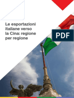 Le Esportazioni Italiane Verso La Cina Regione Per Regione