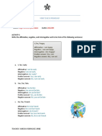 Verb to Be & Pronouns Practice