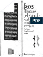 Dabas E & Najmanovich D - El Lenguaje de Los Vínculos (Hacia La Reconstrucción y El Fortalecimiento de La Sociedad Civil)