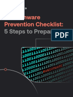 Ransomware Prevention Checklist:: 5 Steps To Prepare