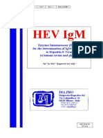 Hepatitis E Virus IgM ELISA kit instructions