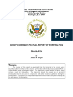 Group Chairman'S Factual Report of Investigation DCA19LA134