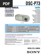 Service Manual: DSC-P73