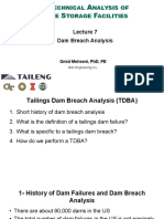 TAILENG - SC3 - 2021 - Lecture7 - Dam Breach Analysis