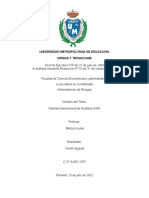 Investigación Normas Internacionales de Auditoria