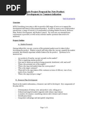 Sample Project Proposal