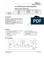 Datasheet TSOP1738