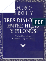 Tres Diálogos Entre Hilas y Filonús (George Berkeley (Berkeley, George) )