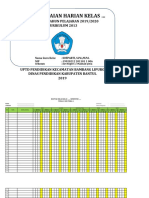 Daftar Nilai Harian Kurtilas Kelas