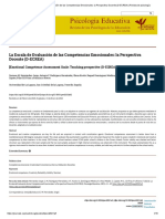 La Escala de Evaluación de Las Competencias Emocionales