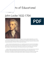 The Roots of Educational Theory: John Locke 1632-1704
