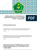 Persamaan Linier Dan Pertidaksamaan Linier Satu Variabel