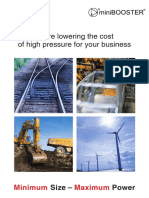 We're Lowering The Cost of High Pressure For Your Business: Minimum Maximum