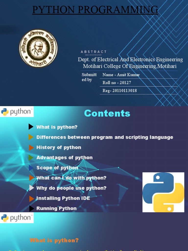 Dept. of Electrical and Electronics Engineering Motihari College of ...