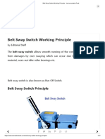 Belt Sway Switch Working Principle - InstrumentationTools