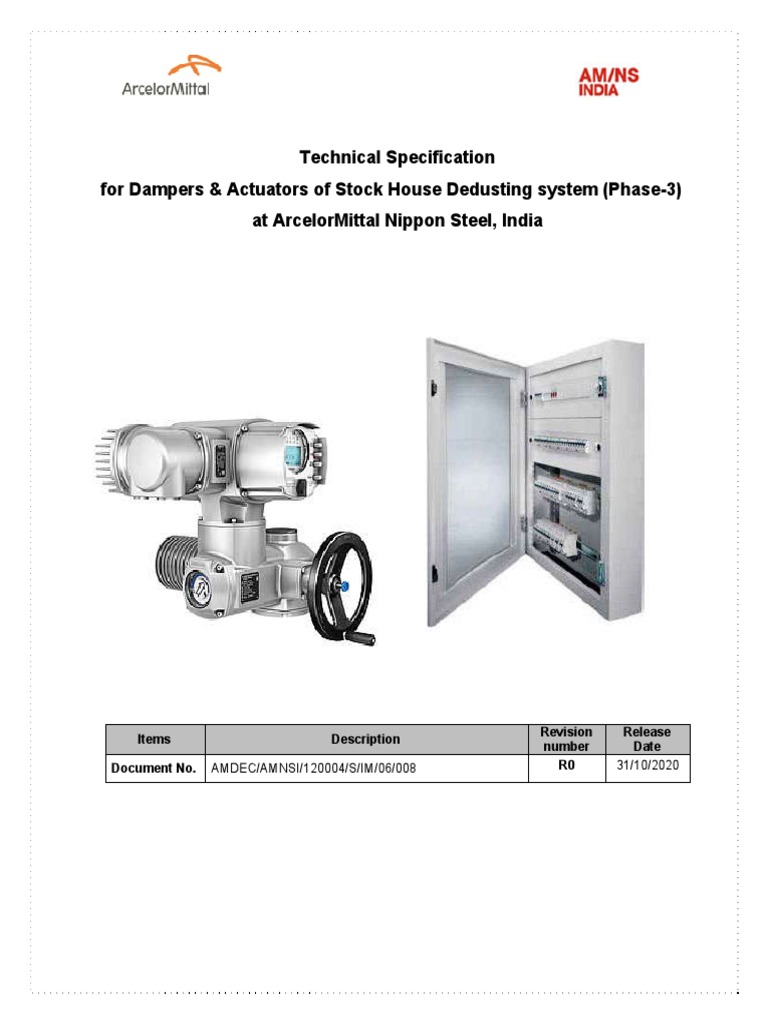 TS-Dampers For Stockhouse Dedusting System (Phase-3) | PDF | Welding