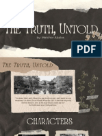 The Truth, Untold - Creating A Plot