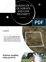 Making of A Quadrats and Line Transect