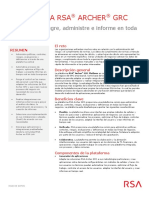 SPANISH Data Sheet RSA Archer GRC Platform H11151-1